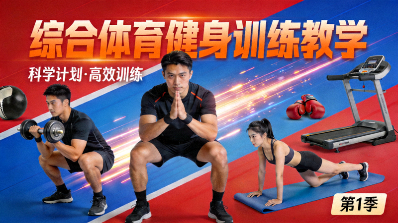综合体育健身训练教学视频封面